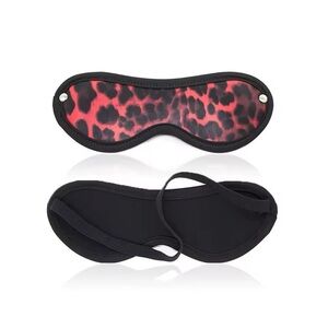Red Leopard Print Playful Mask